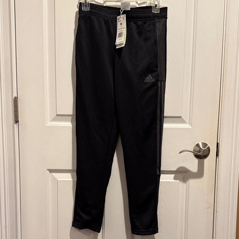 Adidas Black Tapered Leg Soccer Pants